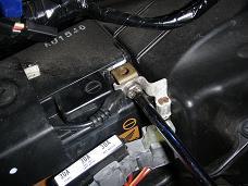 Disconnecting ground wire - click for larger image