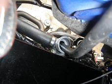 Tube going into thermostat housing - click for larger image